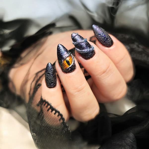 Décorations ongles 3D dragon